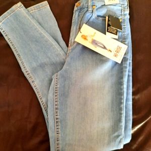 Light blue stretch skinny